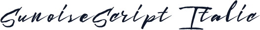 SunoiseScript-Italic