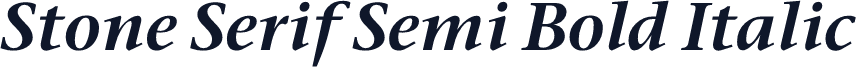 Stone Serif Semi Bold Italic