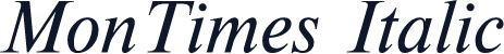 MonTimes Italic