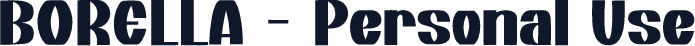 BORELLA - Personal Use