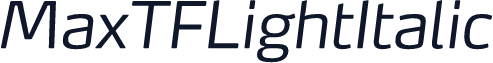 MaxTFLightItalic