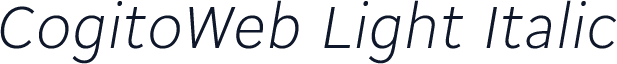 CogitoWeb Light Italic