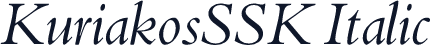 KuriakosSSK Italic