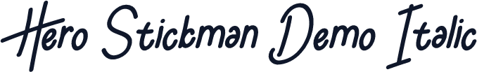 Hero Stickman Demo Italic