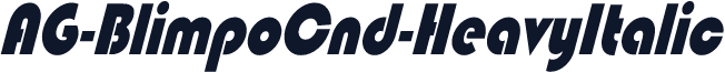AG-BlimpoCnd-HeavyItalic