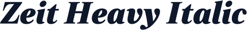 Zeit Heavy Italic