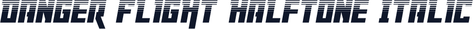 Danger Flight Halftone Italic