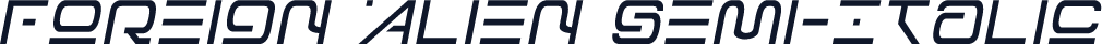Foreign Alien Semi-Italic