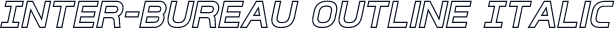 Inter-Bureau Outline Italic
