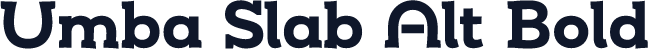 Umba Slab Alt Bold