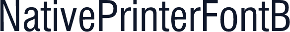 NativePrinterFontB
