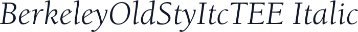 BerkeleyOldStyItcTEE Italic
