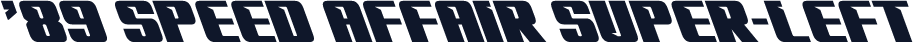 '89 Speed Affair Super-Left