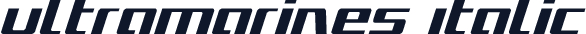 Ultramarines Italic