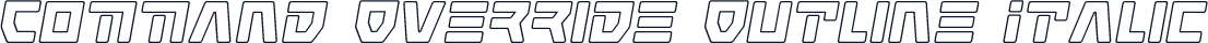 Command Override Outline Italic
