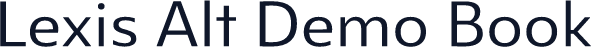Lexis Alt Demo Book