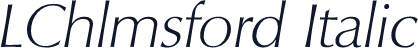 LChlmsford Italic