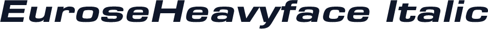 EuroseHeavyface Italic