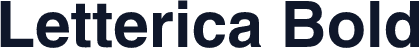 Letterica Bold