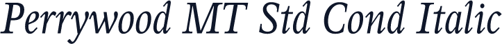Perrywood MT Std Cond Italic
