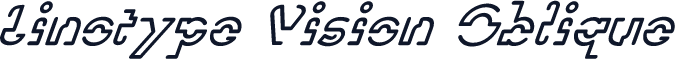 Linotype Vision Oblique