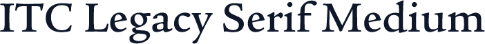 ITC Legacy Serif Medium