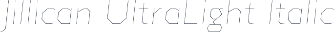 Jillican UltraLight Italic