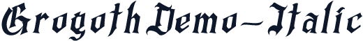 GrogothDemo-Italic