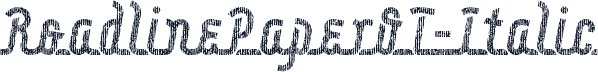 RoadlinePaperOT-Italic
