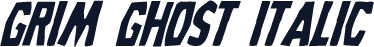 Grim Ghost Italic