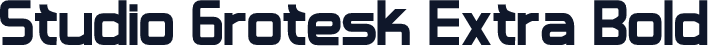 Studio Grotesk Extra Bold
