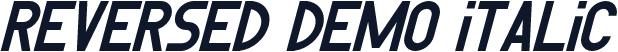 Reversed Demo Italic