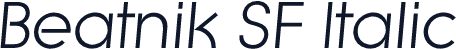 Beatnik SF Italic