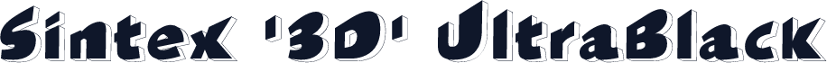 Sintex '3D' UltraBlack