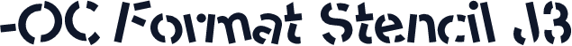 -OC Format Stencil J3