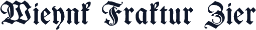 Wieynk Fraktur Zier