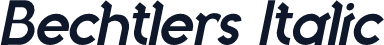Bechtlers Italic