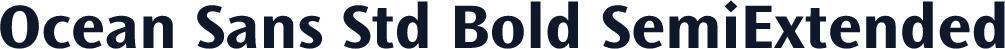 Ocean Sans Std Bold SemiExtended