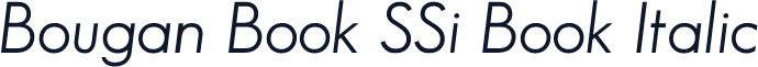 Bougan Book SSi Book Italic