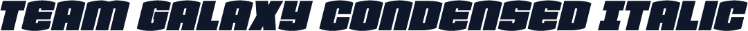 Team Galaxy Condensed Italic