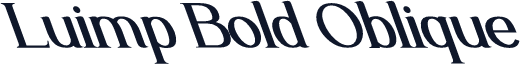 Luimp Bold Oblique