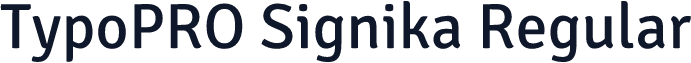 TypoPRO Signika Regular