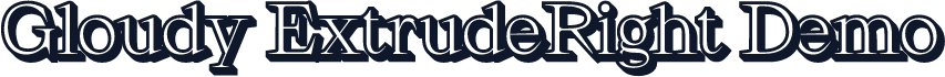 Gloudy-ExtrudeRight Demo