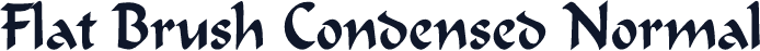 Flat Brush Condensed Normal