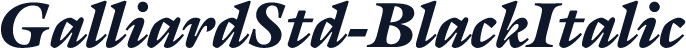 GalliardStd-BlackItalic
