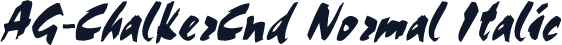 AG-ChalkerCnd Normal Italic
