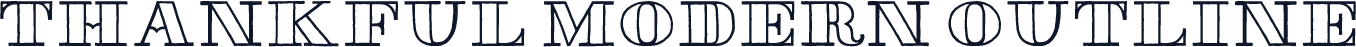 Thankful Modern Outline