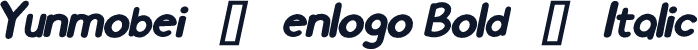 Yunmobei_enlogo Bold-Italic