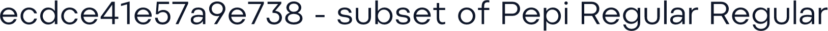 ecdce41e57a9e738 - subset of Pepi Regular Regular