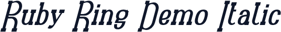 Ruby Ring Demo Italic